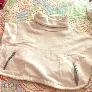 Ivory girls poncho style top